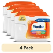 4 pack Similac Sensitive Powder Baby Formula, 20.1-oz Tub