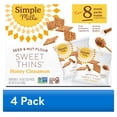thumbnail image 1 of (4 pack) Simple Mills Honey Cinnamon Seed & Nut Flour Sweet Thins Snack Packs, 0.8 oz, Pack of 8, 1 of 3