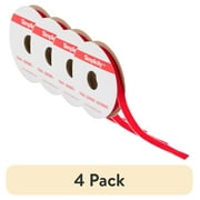 (4 pack) Simplicity Trim, Red 3/8 inch Velvet Trim Great for Apparel, Home Decorating, and Crafts, 3 Yards, 1 Each