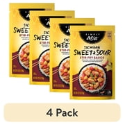 (4 pack) Simply Asia Sichuan Sweet & Sour Stir-Fry Sauce, 4.22 oz Pouch