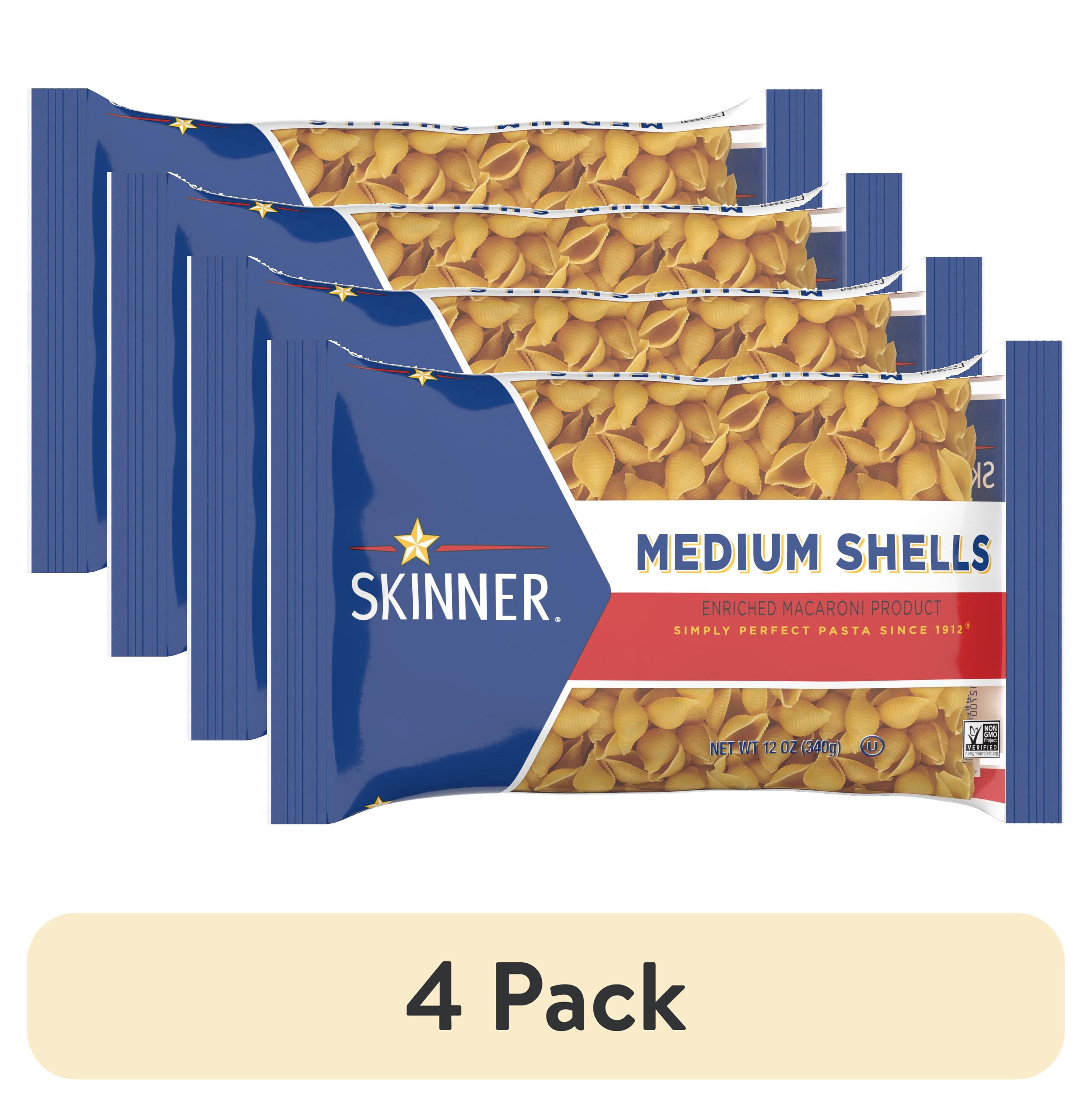 (4 pack) Skinner 12 oz Medium Shell Pasta