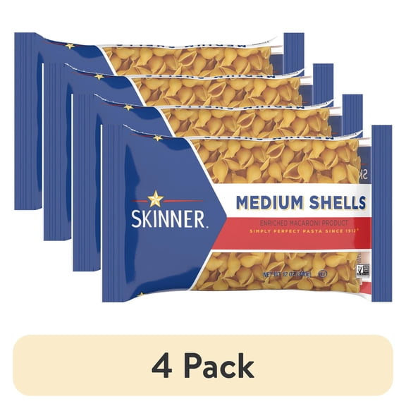 (4 pack) Skinner 12 oz Medium Shell Pasta