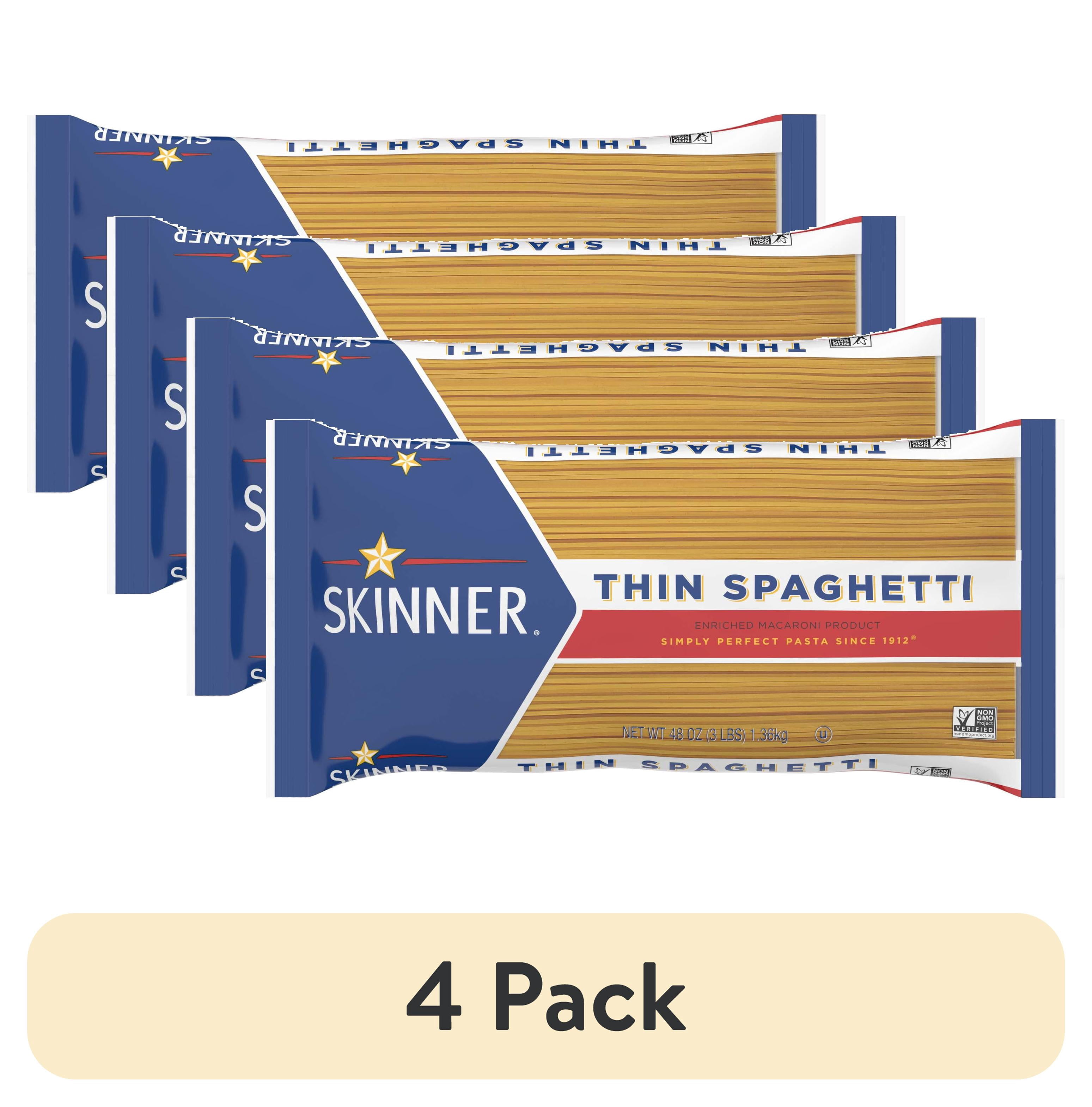 (4 pack) Skinner Thin Spaghetti, 48-Ounce Bag
