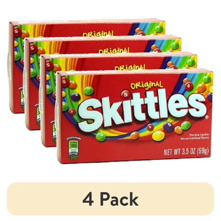 (4 pack) Skittles Thtr Original 3.5 Oz - 1 count only