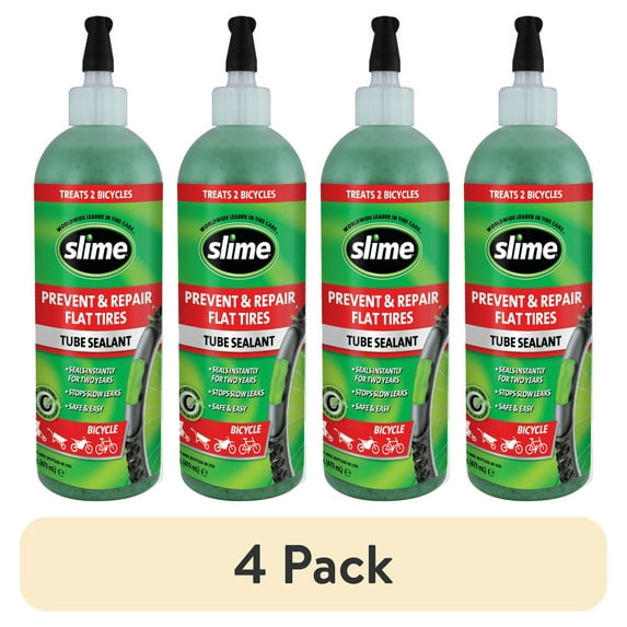 (4 pack) Slime Tube Sealant 16oz (Treats 2 Bicycles) - 10056w
