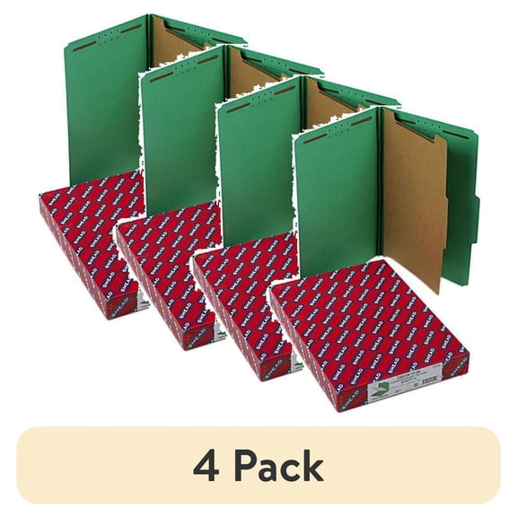 (4 pack) Smead SafeSHIELD Classification Folder 18733