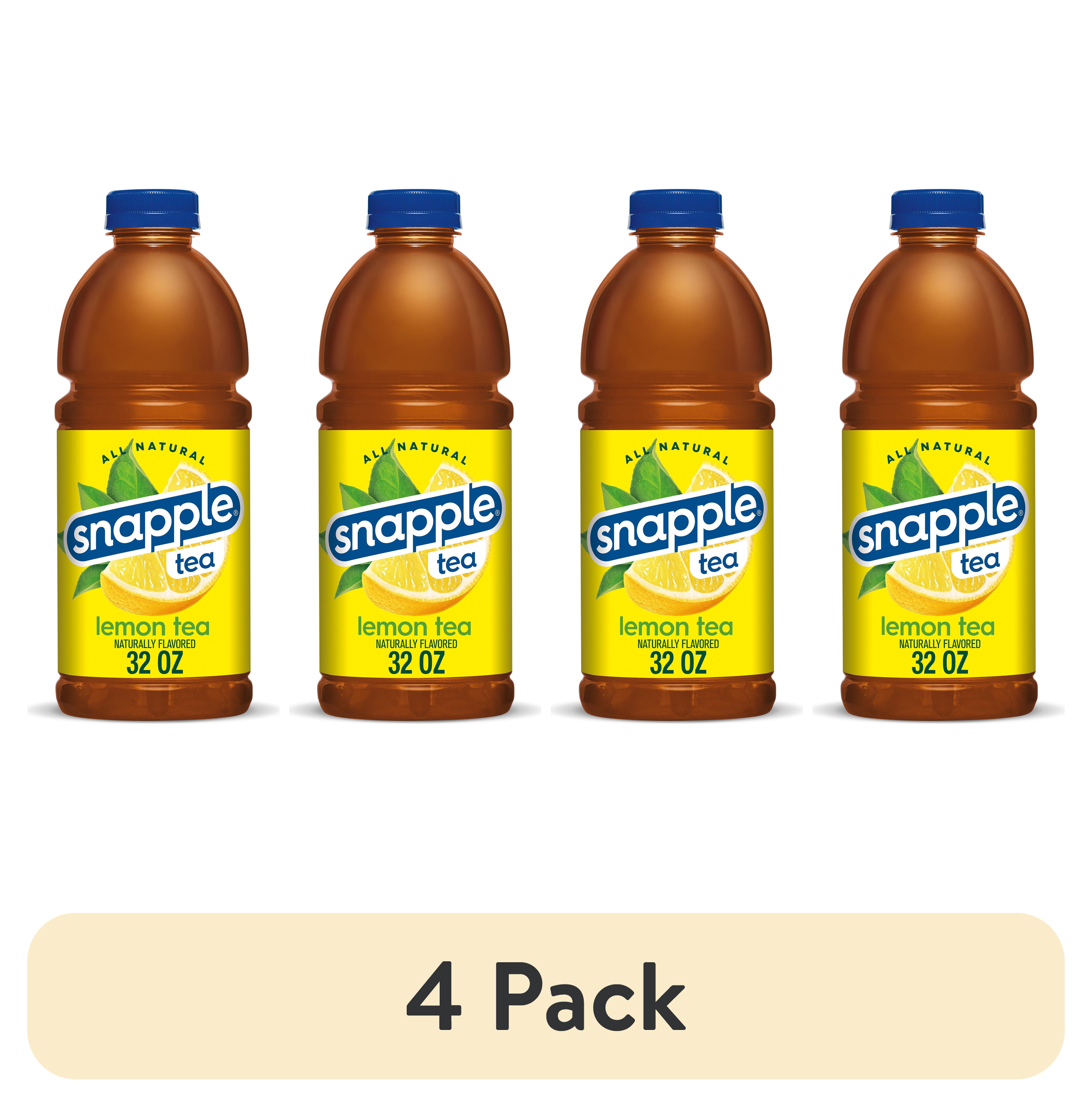 (4 pack) Snapple Lemon Tea, 32 fl oz bottle