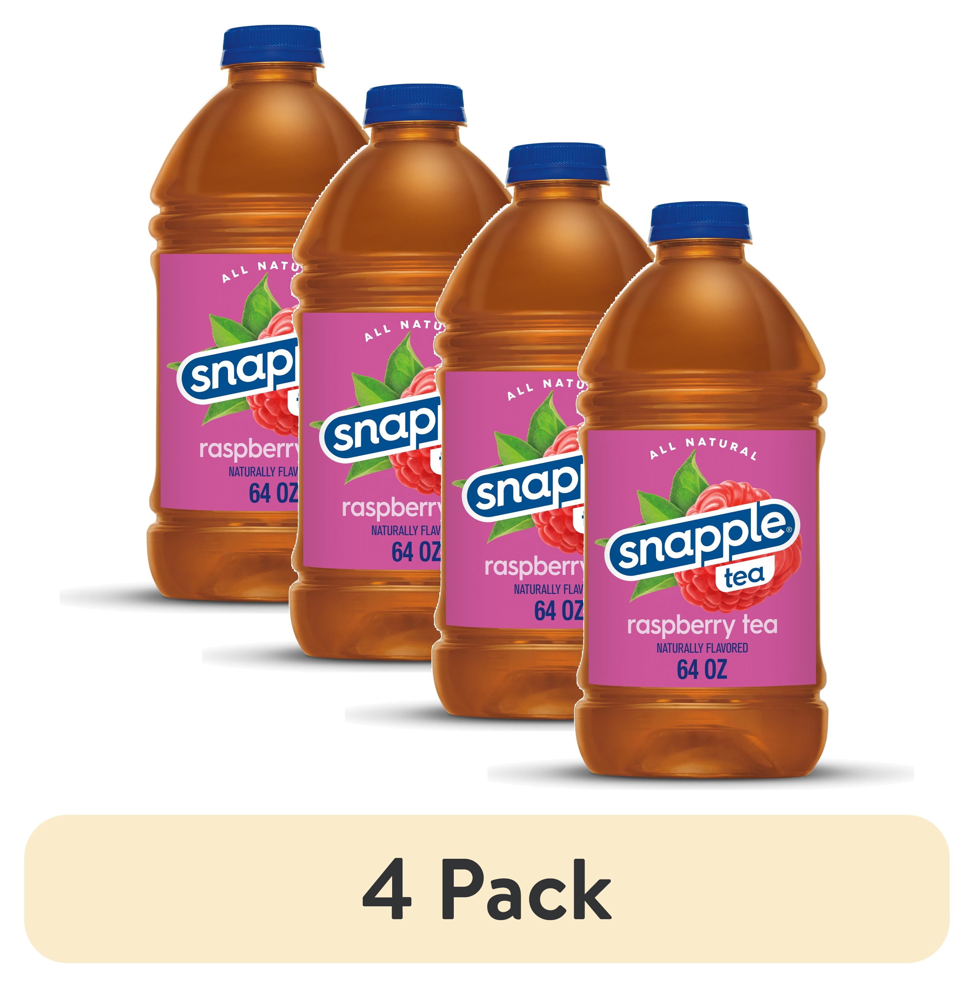 (4 pack) Snapple Raspberry Tea, 64 fl oz bottle