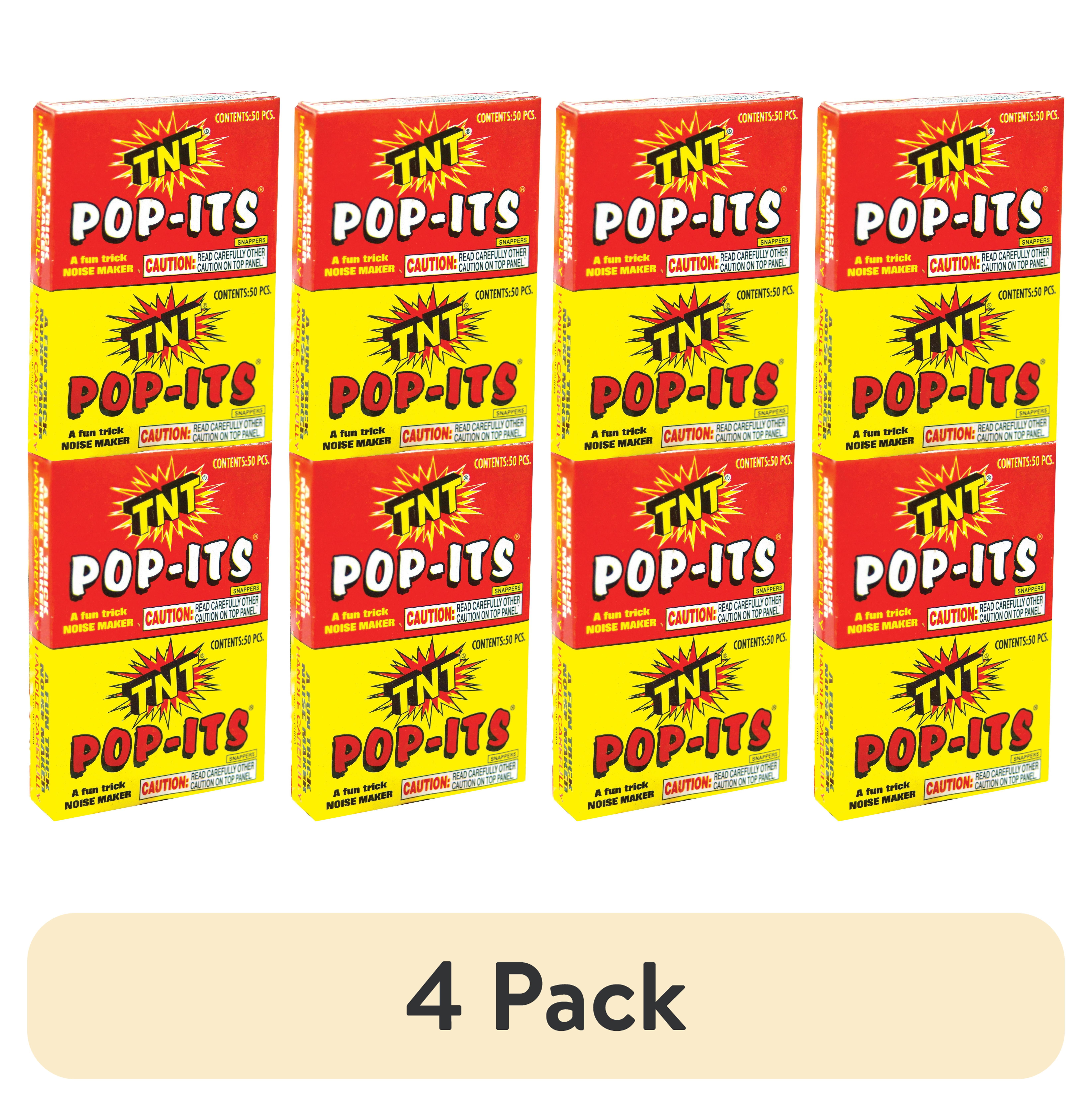 4 pack) Snaps, TNT Fireworks, Snap N Pop, Pop-Its, 50 per Box