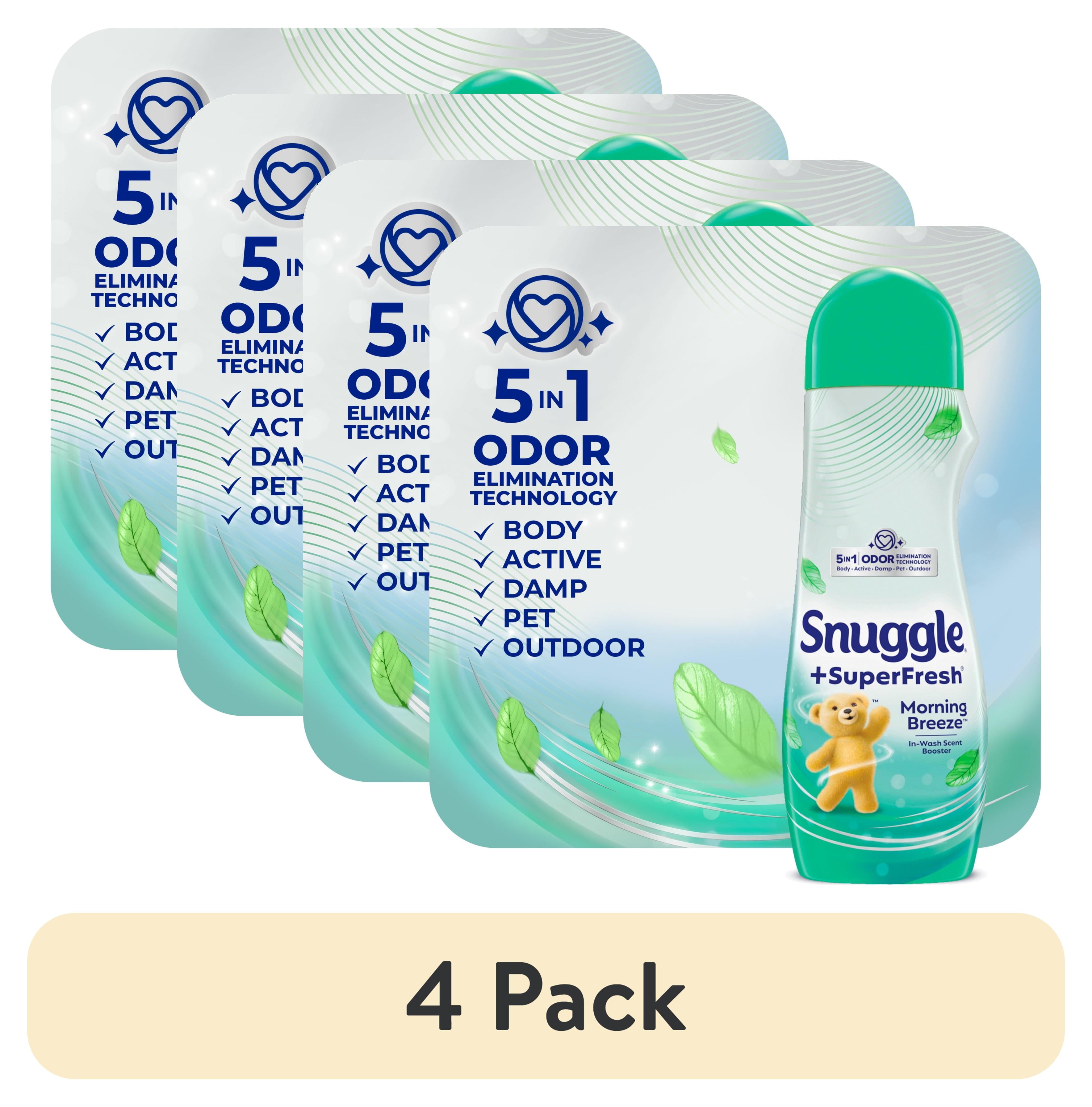 4 pack) Snuggle SuperFresh Morning Breeze Scent Booster, 21 Ounce