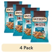(4 pack) Snyder's of Hanover Jalapeno Ranch Flavored Twisted Pretzel Sticks, 12 oz Bag