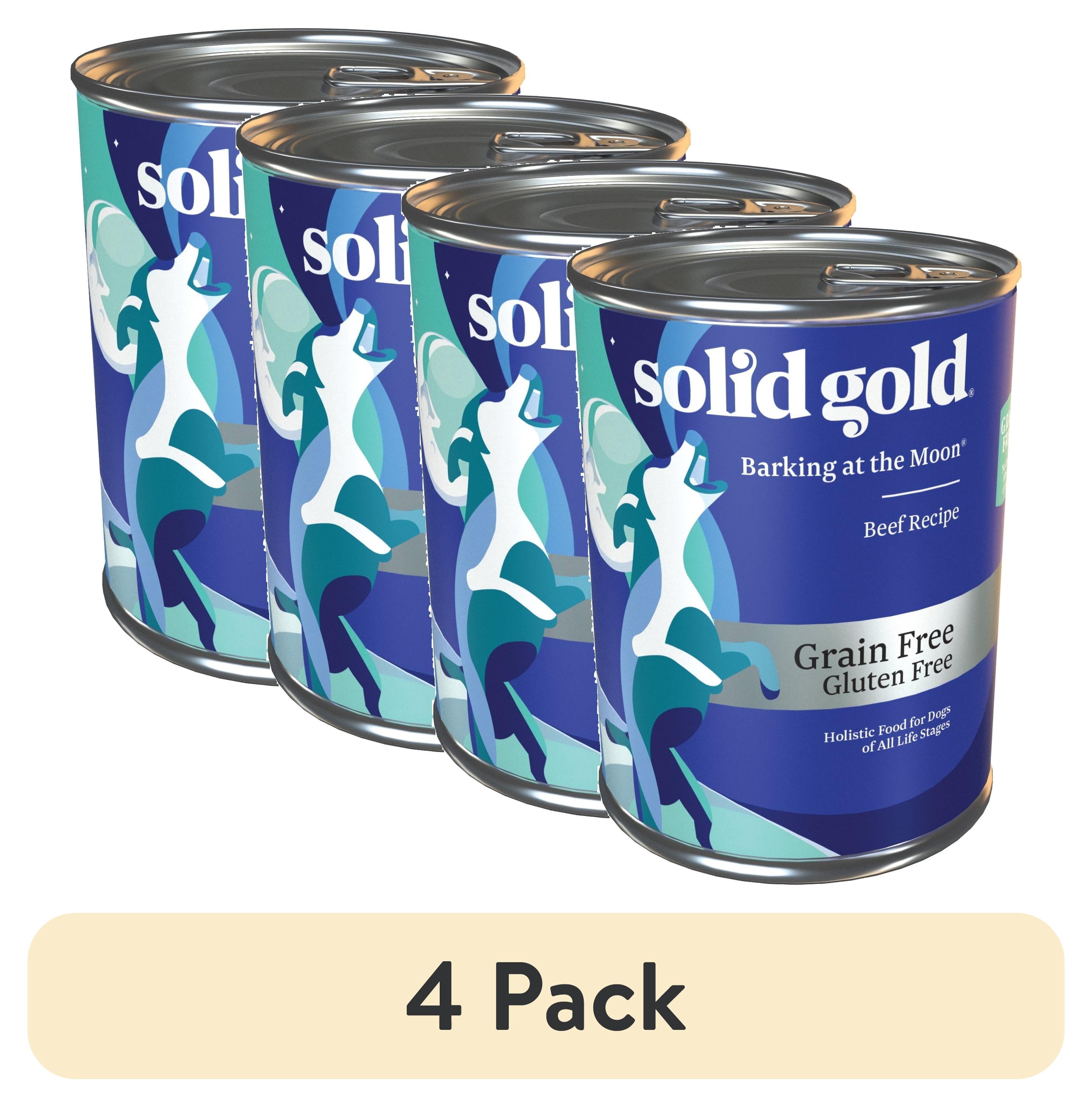 (4 pack) Solid Gold Barking at the Moon Wet Dog Food 13.2 oz can