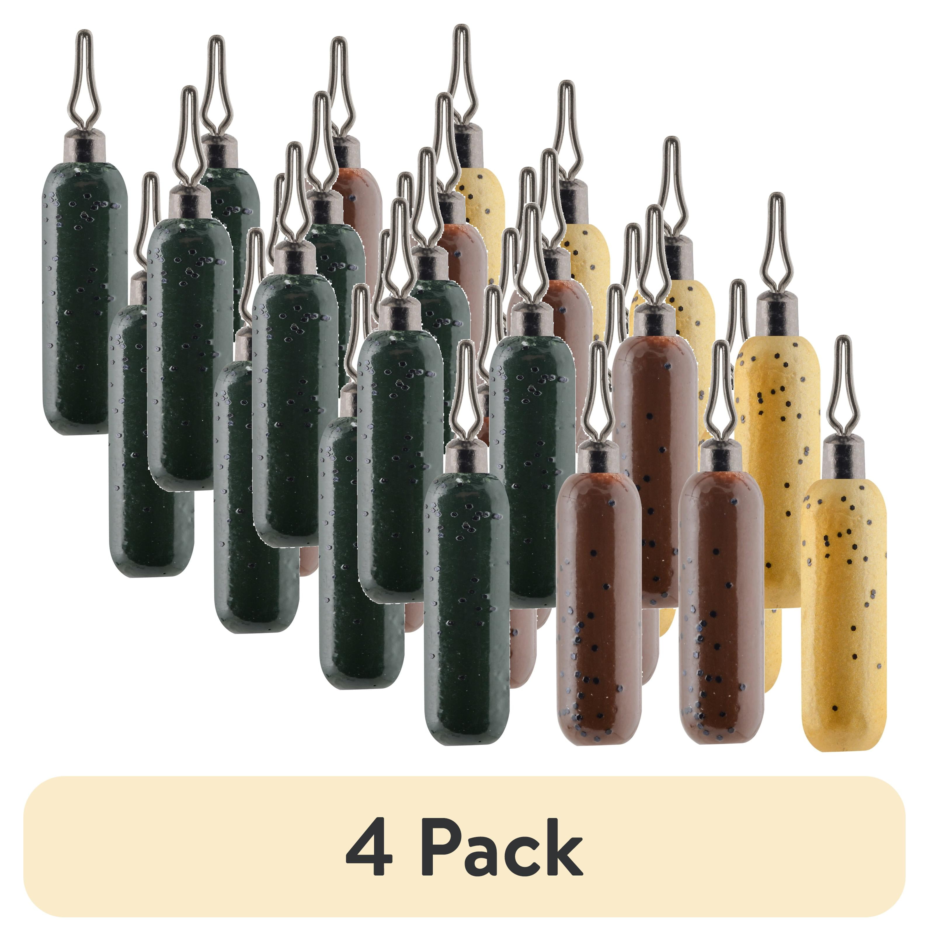 (4 pack) South Bend Drop Shot Weights 8 Pack Cylindrical Assorted Colors 3/16 oz