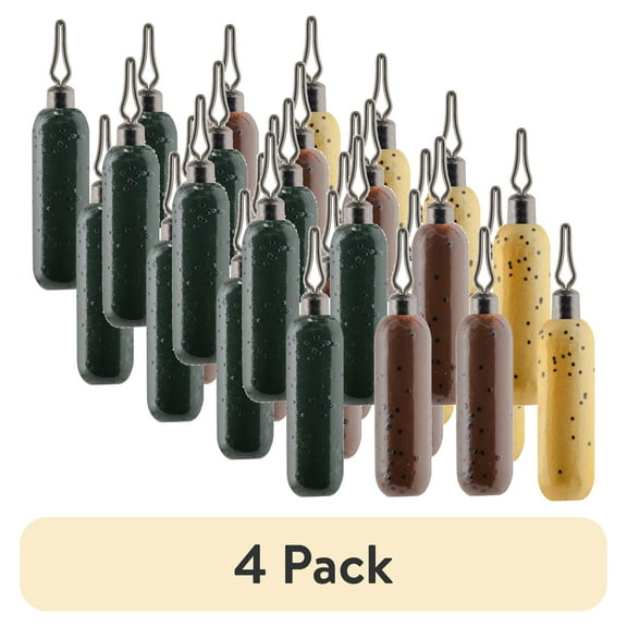 (4 pack) South Bend Drop Shot Weights 8 Pack Cylindrical Assorted Colors 3/16 oz