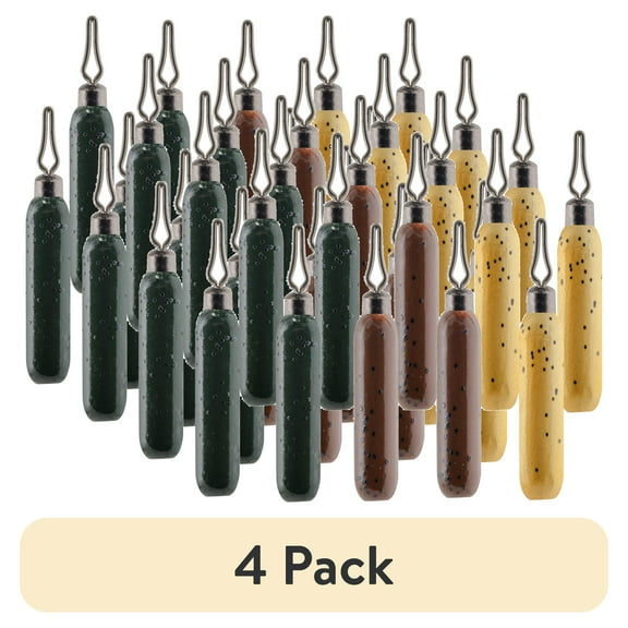 (4 pack) South Bend SB-DSC18-10 Drop Shot Weights Cylinder, Size 5, 1/8 oz