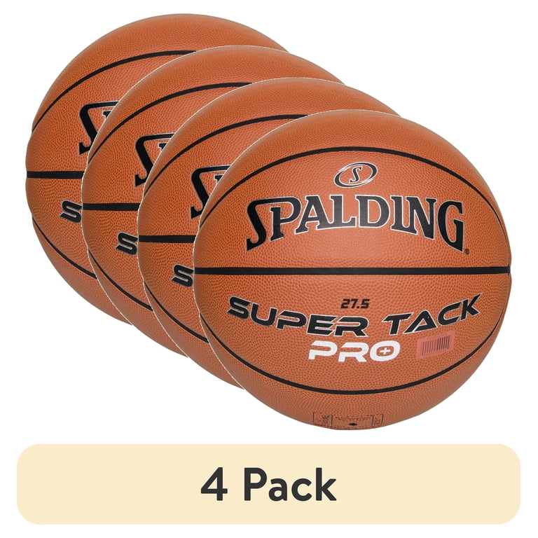 4 pack) Spalding Super Tack Pro Composite Leather Youth Basketball