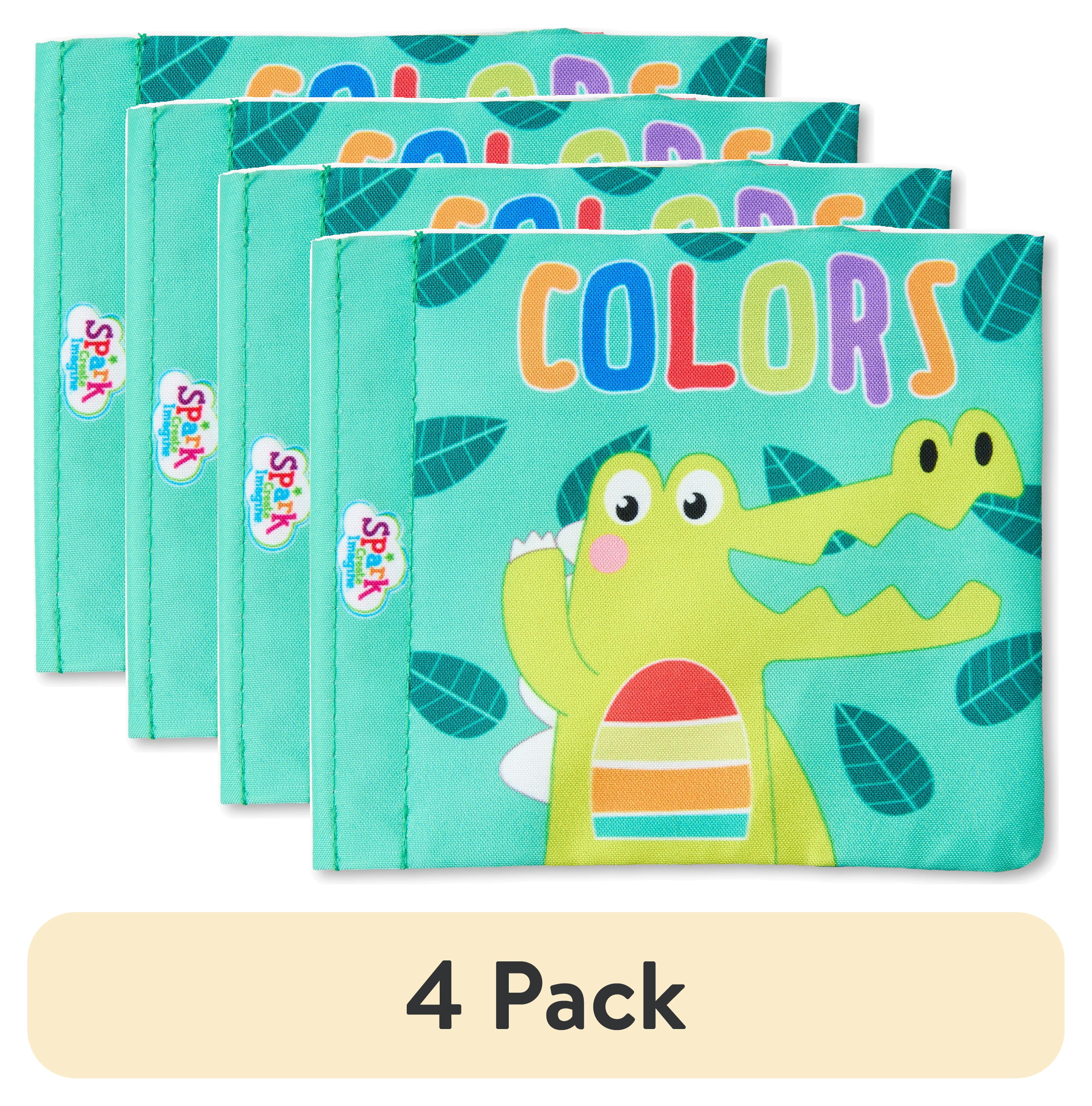(4 pack) Spark Create Imagine Soft Book about Colors, 8 Page Baby Book