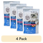 (4 pack) Special Kitty Crunchy and Creamy Cat Treats Salmon Flavor, 3 oz