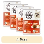 (4 pack) Special Kitty Mixed Grill Dinner Pate Wet Cat Food, 13 oz Can
