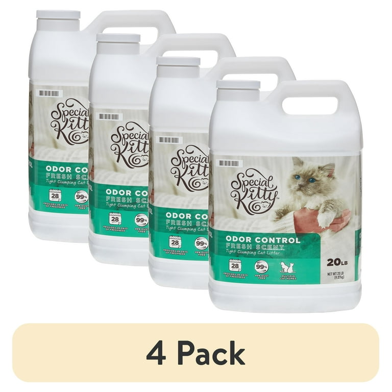 pack) Special Kitty Scoopable Tight Clumping Cat Litter, Fresh