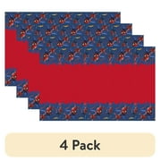 (4 pack) Spiderman Birthday Plastic Party Tablecloth, 84 x 54in