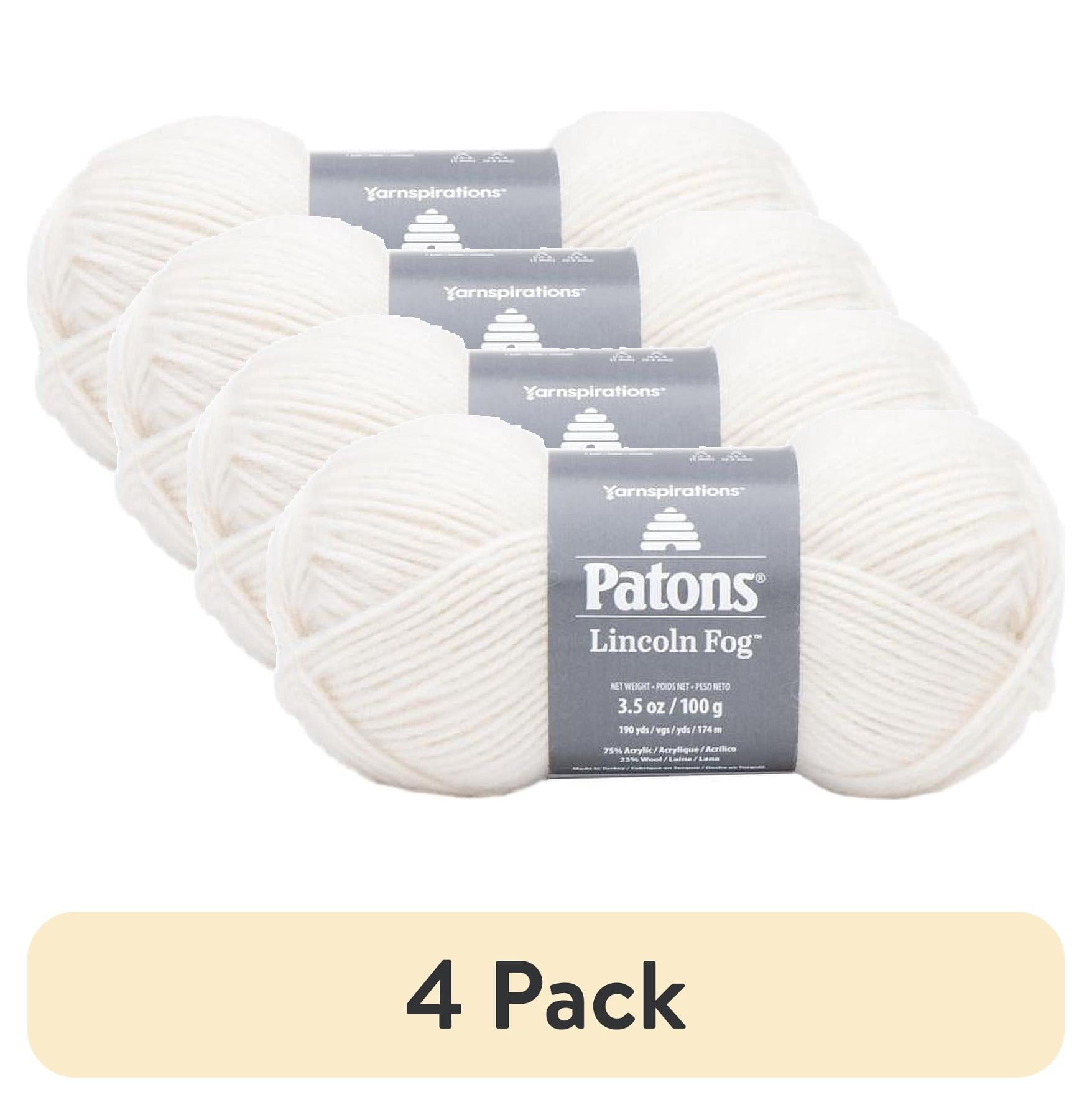 (4 pack) Spinrite 244712-12003 Mother of Pearl Yarn Lincoln Fog