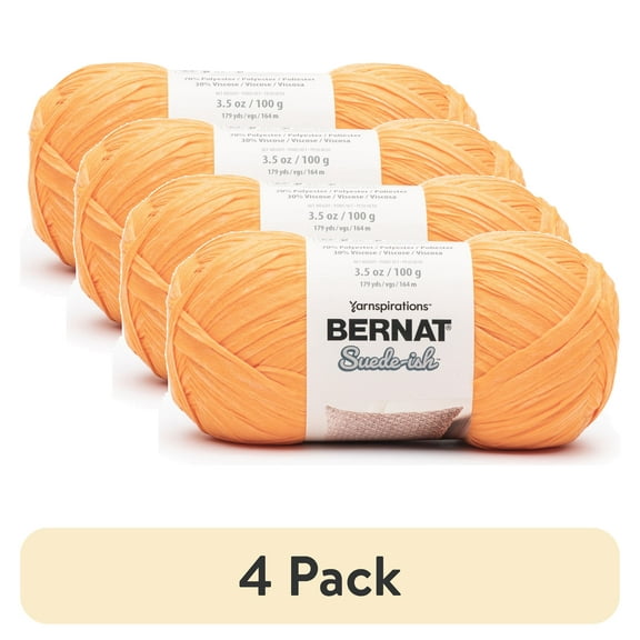 (4 pack) Bernat Suede-ish Yarn-Honeycomb