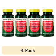 (4 pack) Spring Valley Blood Pressure Support Dietary Supplement Vegetarian Capsules for Heart Health, 60 Count
