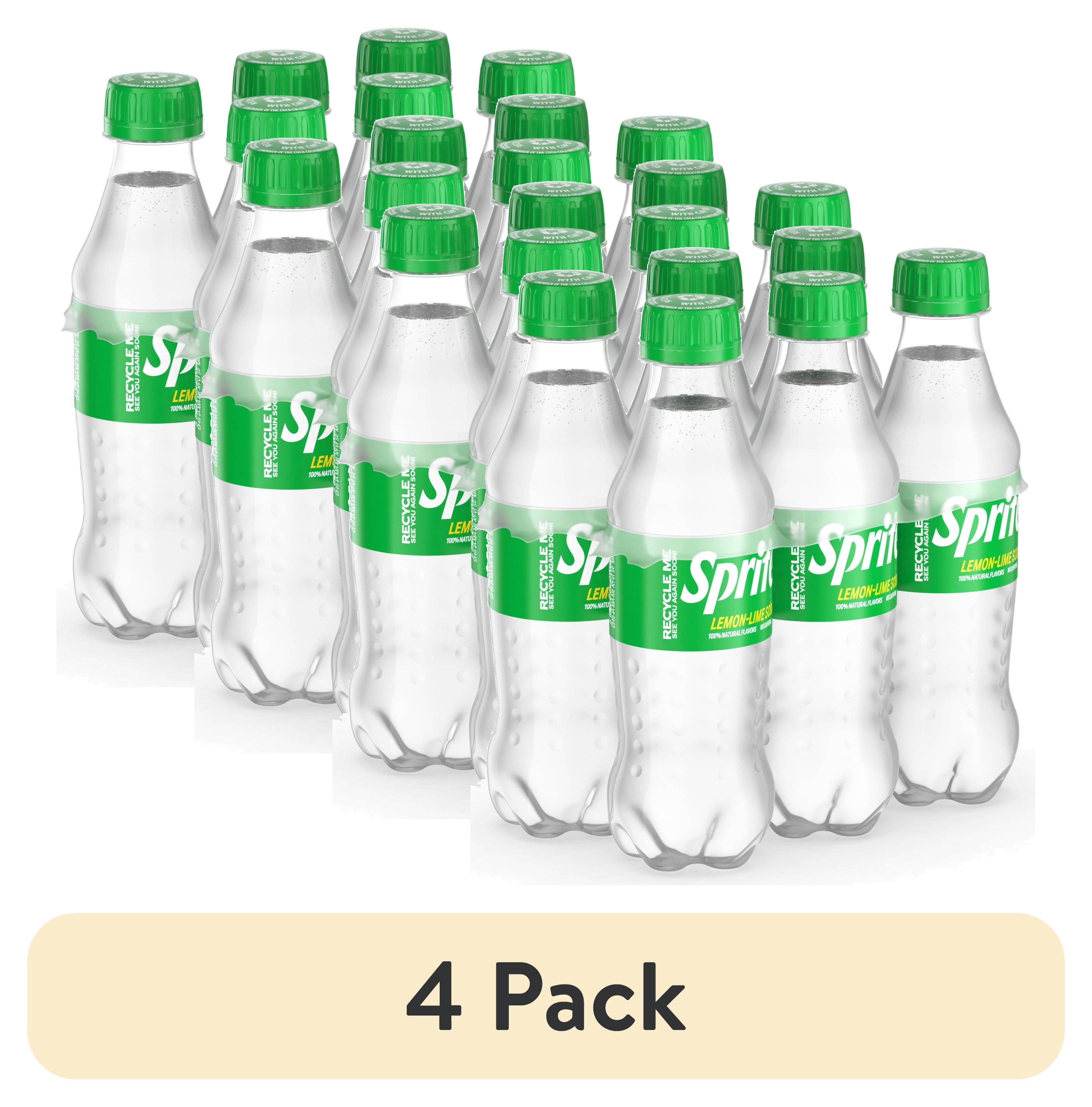 (4 pack) Sprite Lemon-Lime Caffeine Free Soda Pop Bottles, 8.55 fl oz, 6 Pack