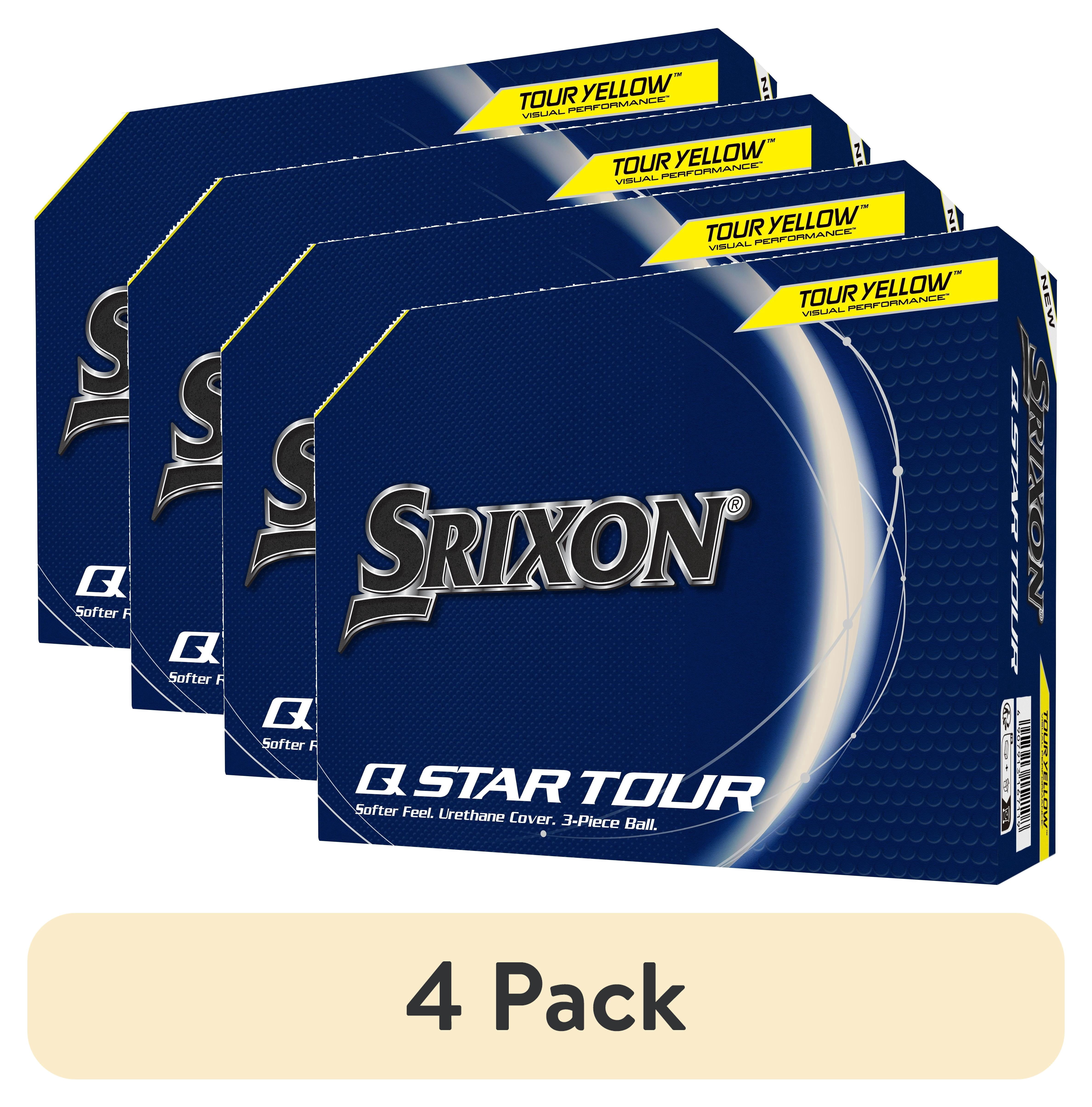(4 pack) Srixon Q-Star Tour Golf Balls, 12pk Yellow