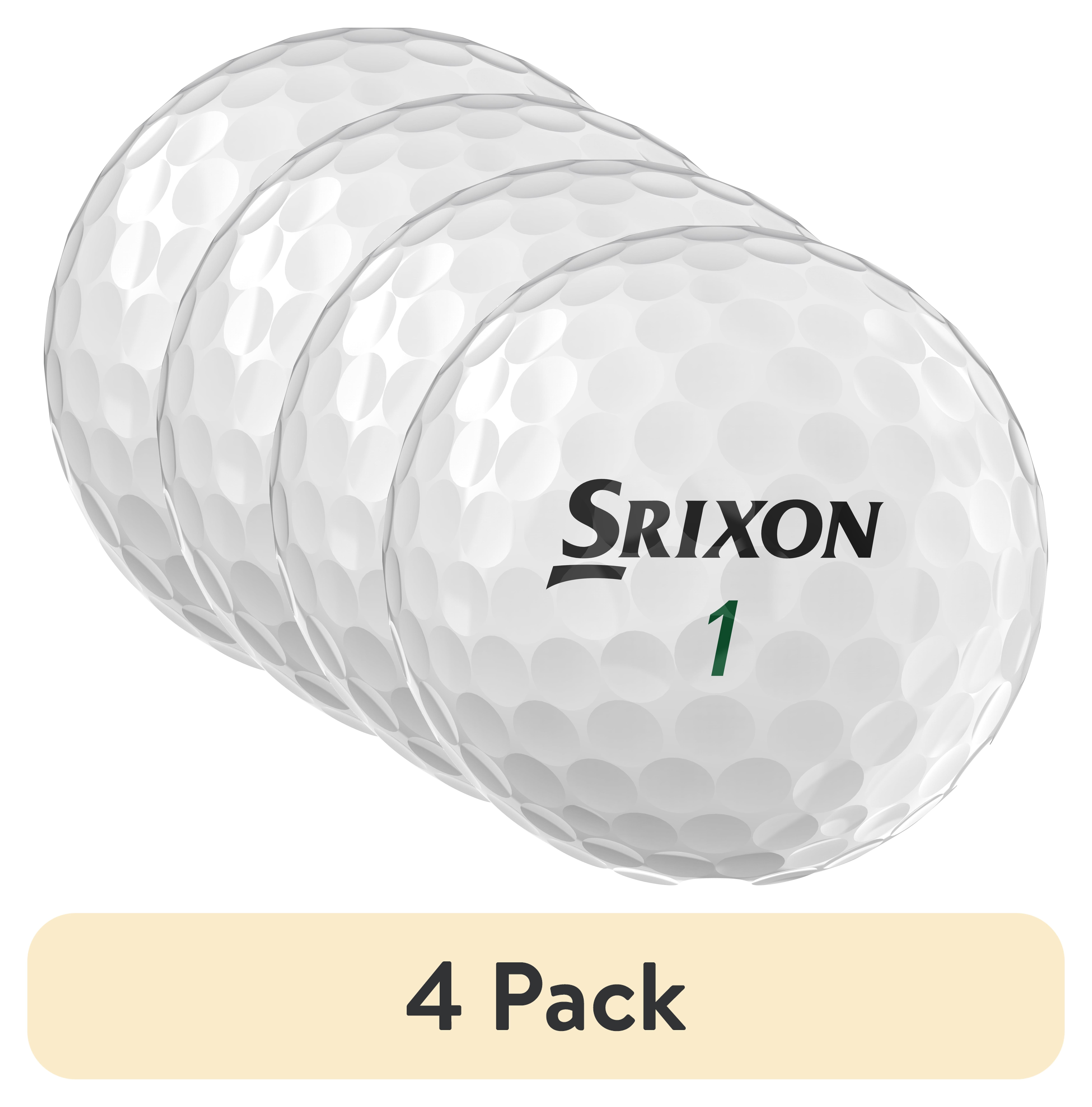 (4 pack) Srixon Soft Feel 14 Golf Balls, 12pk White