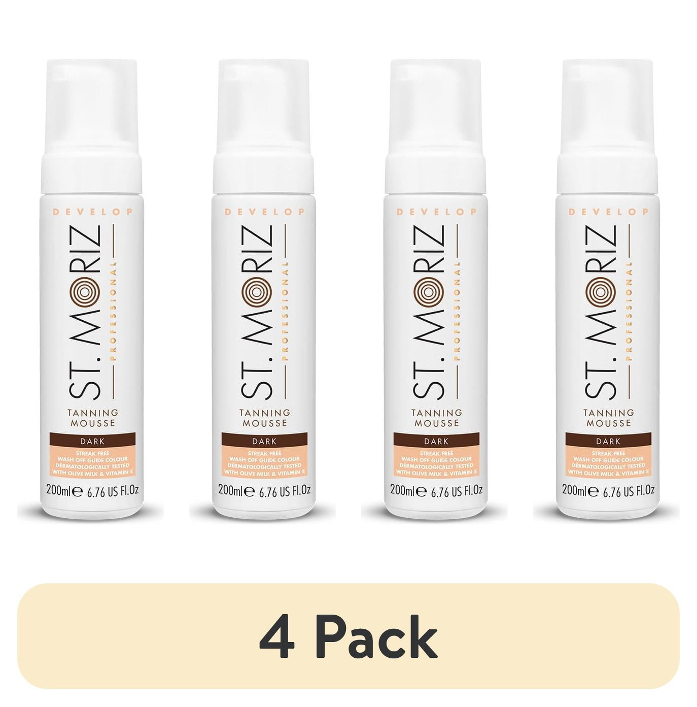 4 pack) St. Moriz Professional Tanning Mousse Dark, 6.76 fl oz