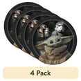 thumbnail image 1 of (4 pack) Star Wars The Mandalorian The Child Baby Yoda Birthday Paper Dinner Plates, 9in, 8ct, 1 of 6