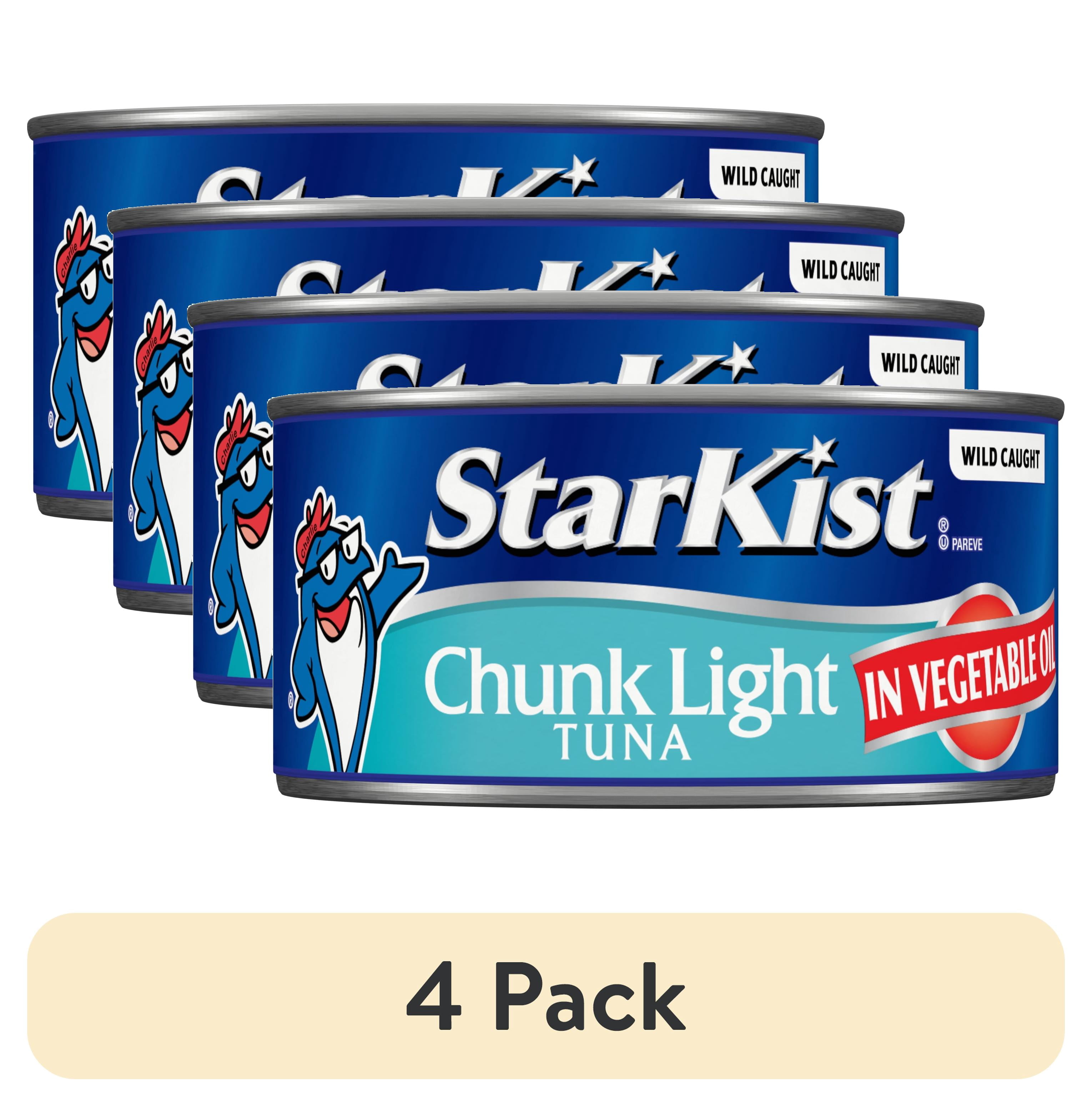 (4 pack) StarKist Chunk Light Tuna in Oil, 12oz Can