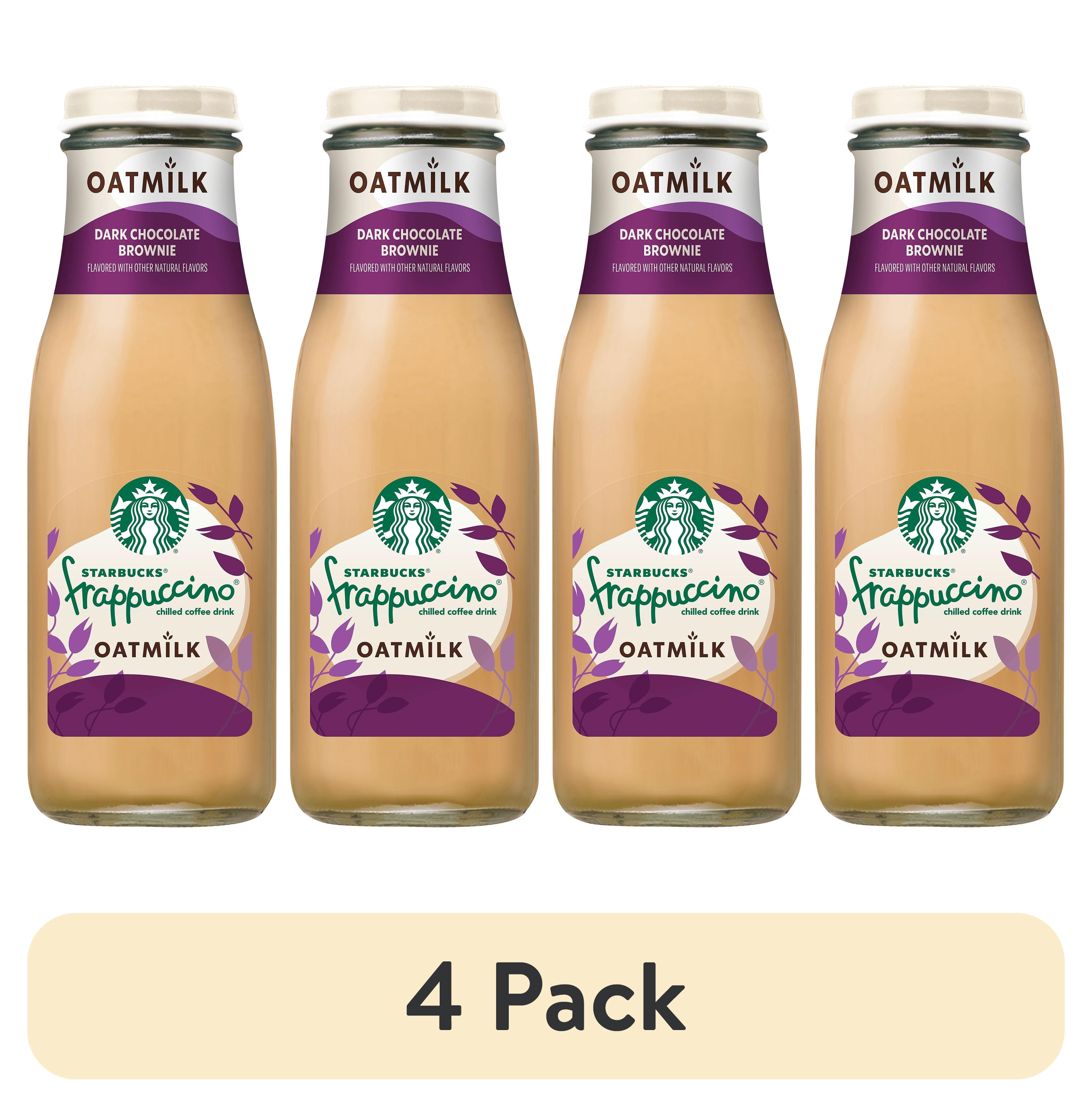 (4 pack) Starbucks Frappuccino Dark Chocolate Brownie Oatmilk Chilled Coffee Drink, 13.7 fl oz