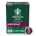 thumbnail image 1 of (4 pack) Starbucks French Roast, Hot or Iced Coffee, Dark Roast K-Cup Coffee Pods, 22 Count​, 1 of 16