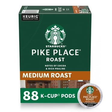 (4 pack) Starbucks Pike Place Roast, Medium Roast Keurig K-Cup Single Serve Coffee Pods, 22 Count