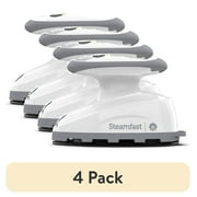 4 pack Steamfast i3 Travel Steam Iron for Clothes, Nonstick Soleplate, Compact and Portable, 375W, White