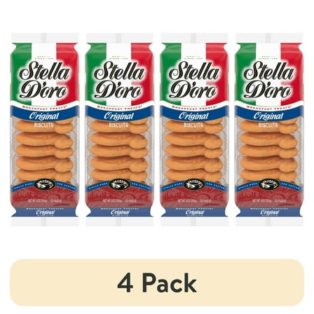 (4 pack) Stella D'oro Cookies Original Breakfast Treats, 9 oz