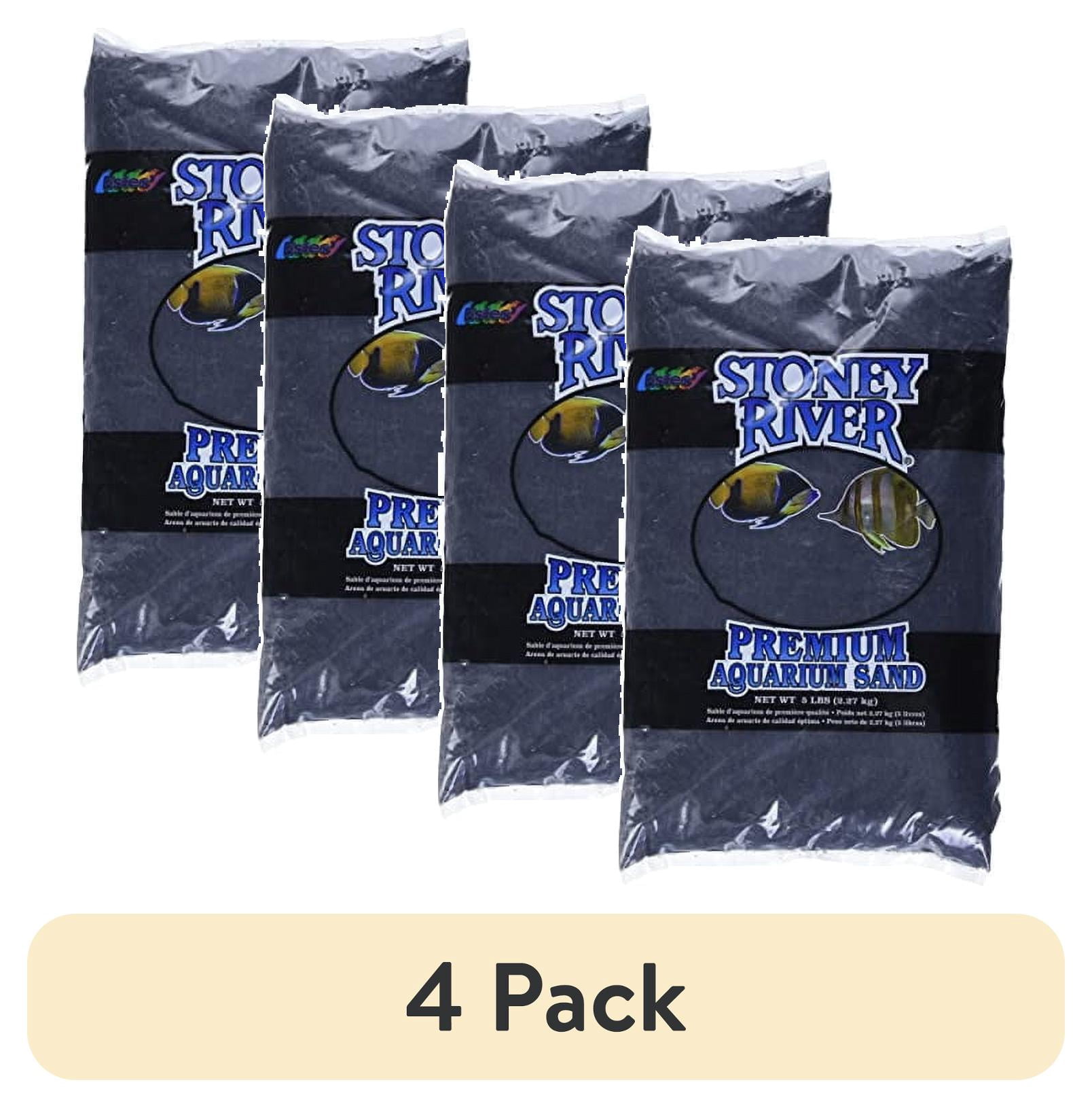 (4 pack) Stoney River Black Aquatic Sand 5-Pound Bag