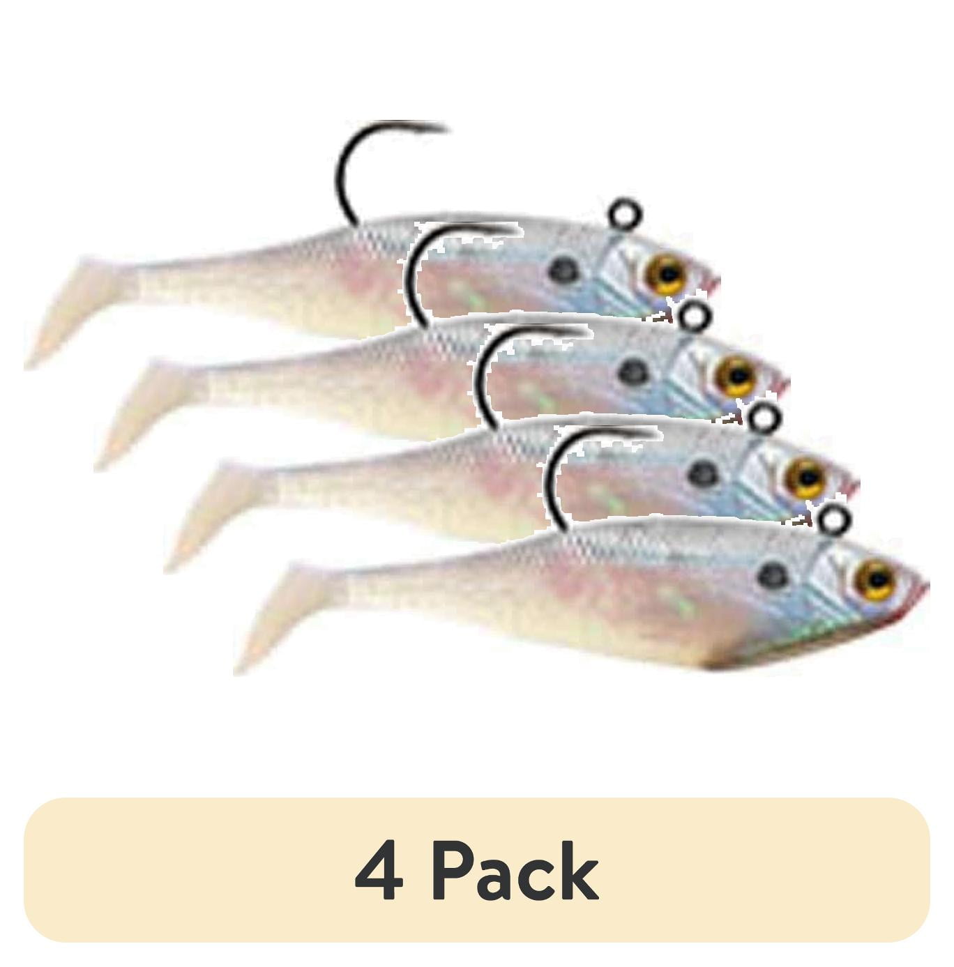 (4 pack) Storm WildEye Swim Shad 5" Fishing Lure 5/8oz Pearl 3 pcs