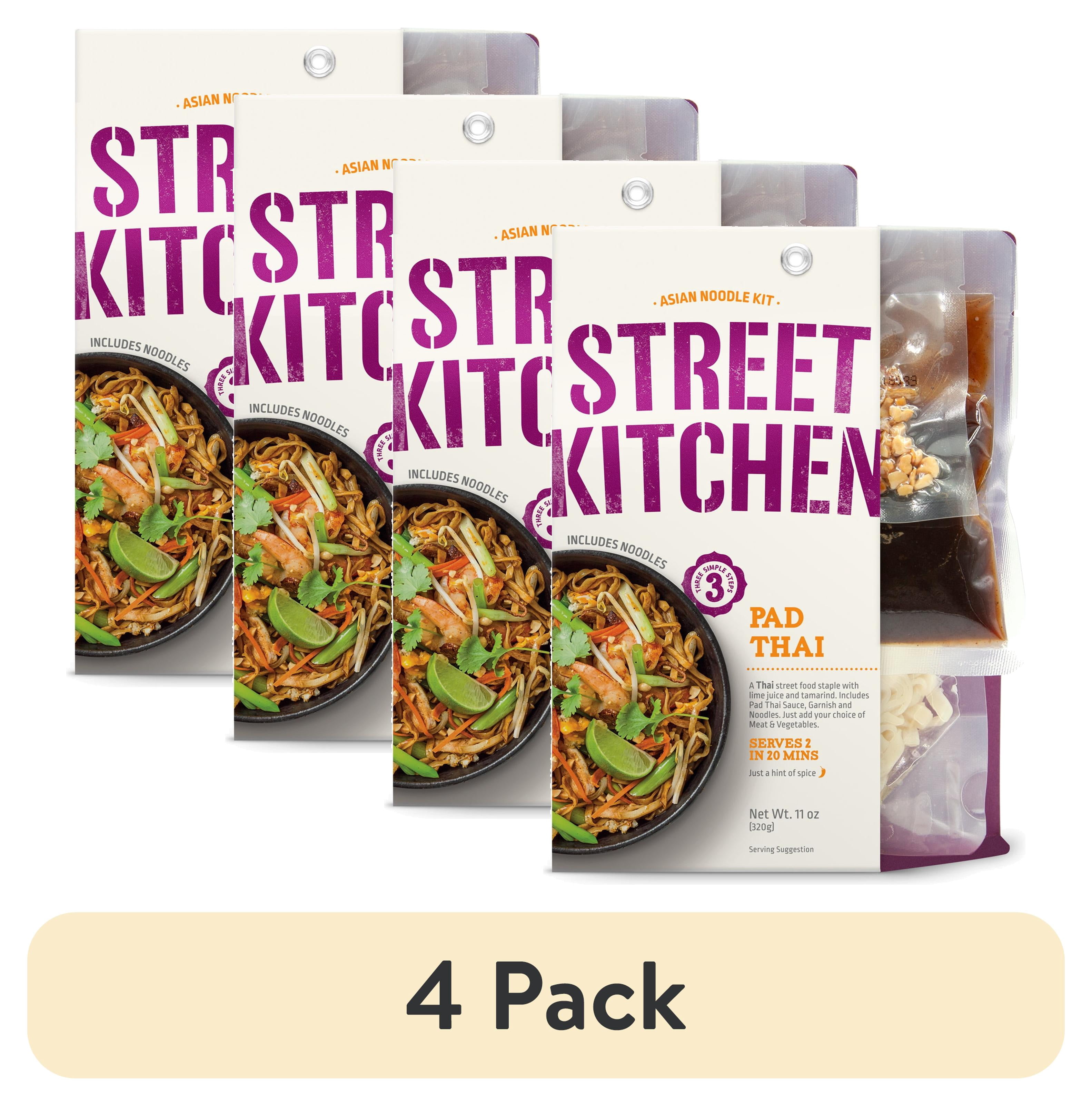 (4 pack) Street Kitchen Asian Pad Thai Noodle Kit, 11 oz. Shelf Stable