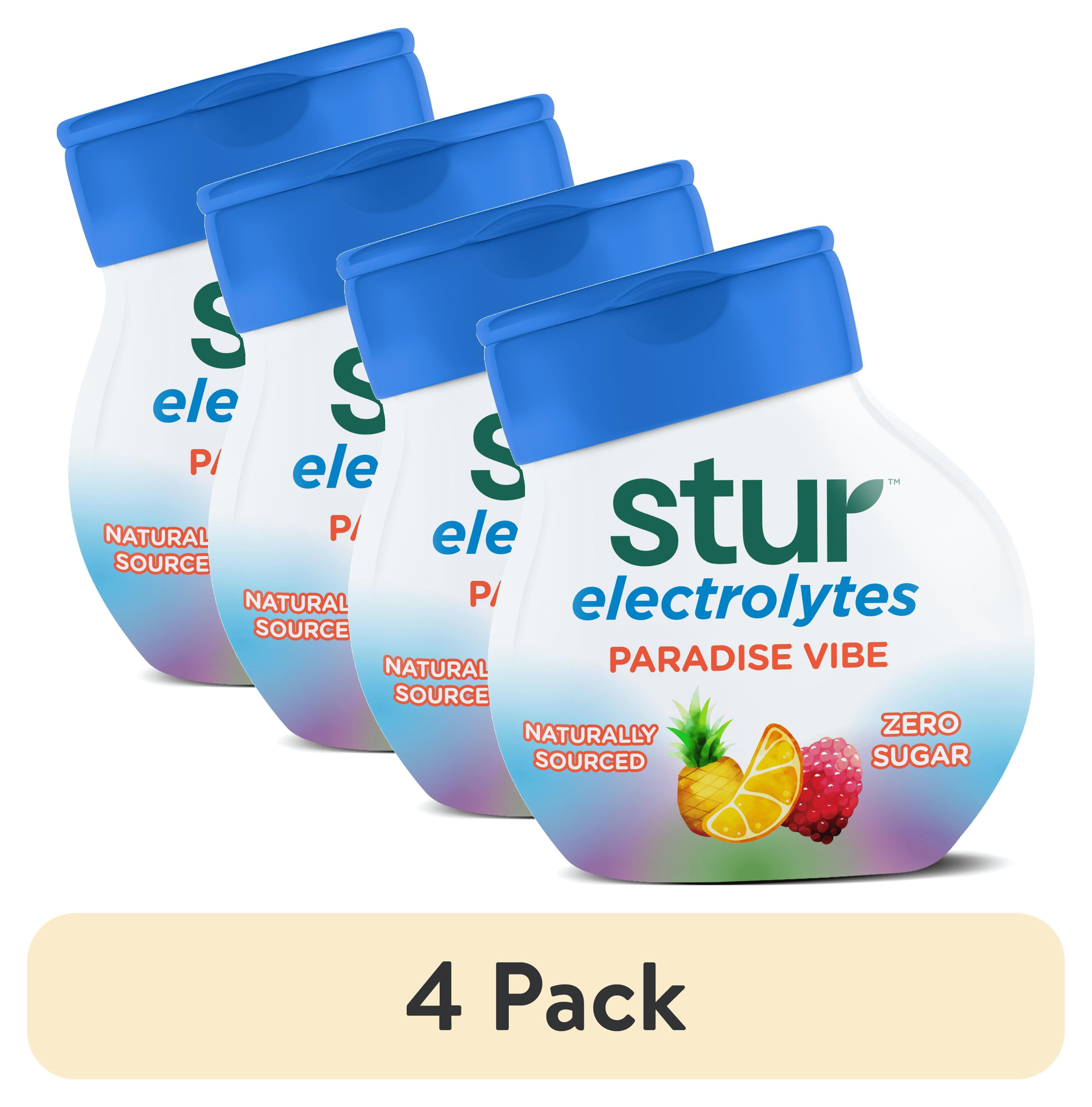 (4 pack) Stur Paradise Vibe Drink Mix, Liquid Water Enhancer, Sugar-Free, 1.62oz
