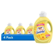 4 pack Suavitel Fabric Conditioner, Liquid Fabric Softener, 45 Days of Freshness, Morning Sun Scent, 105 fl oz