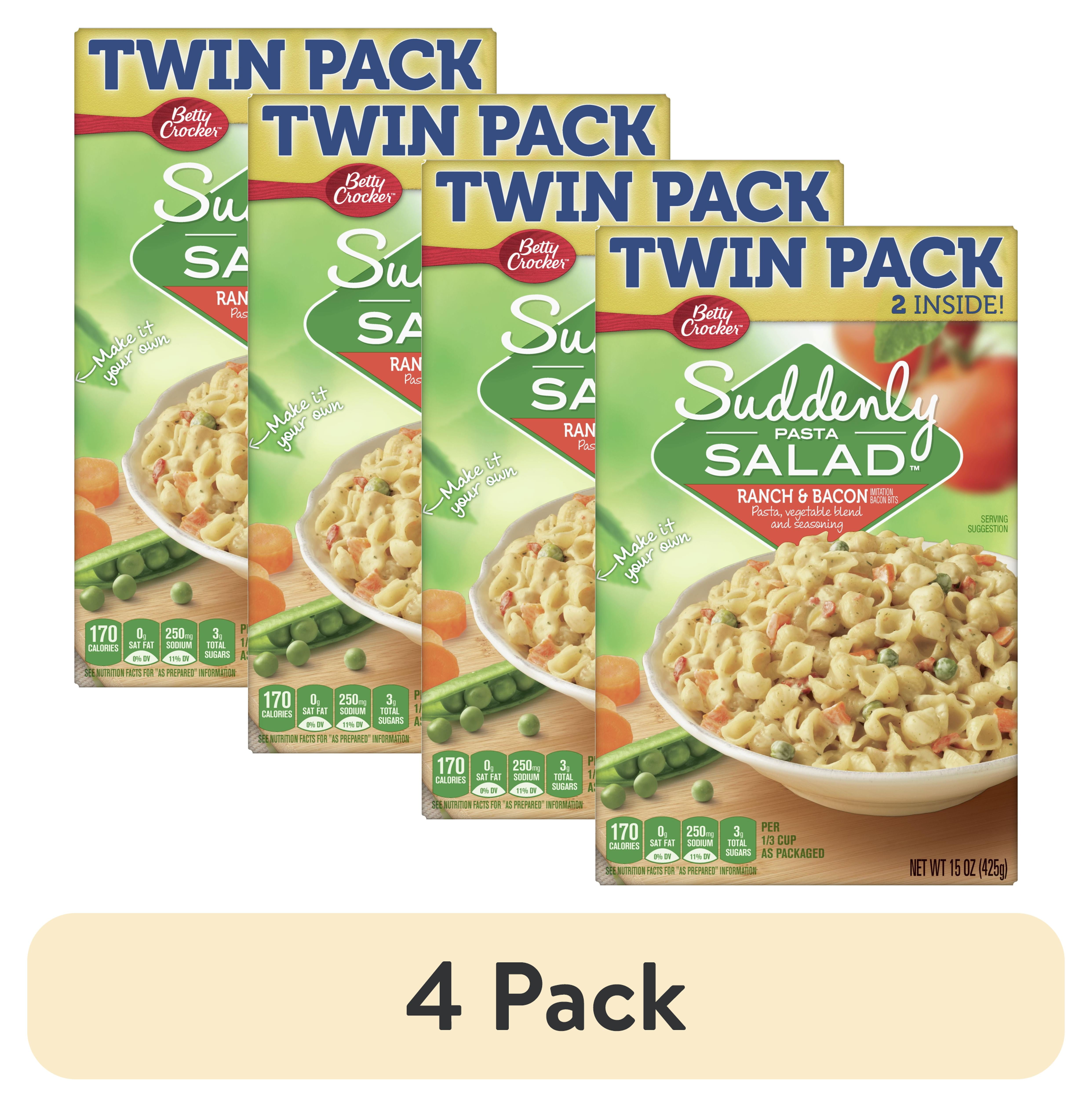 (4 pack) Suddenly Salad Ranch and Bacon Pasta Salad Twin Pack