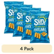 (4 pack) SunChips Original Flavor Whole Grain Snack Chips, 7 Ounce Bag