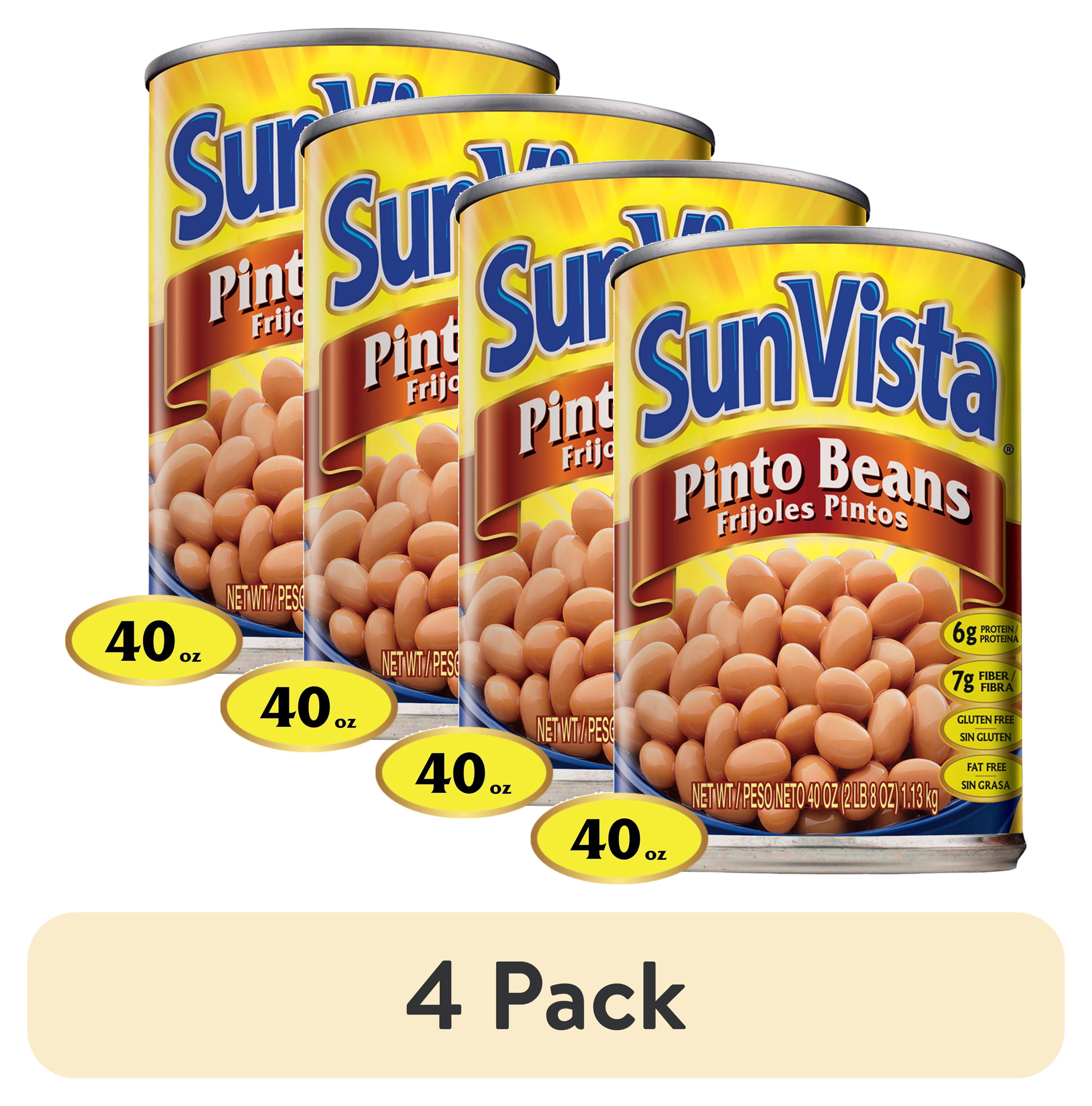 (4 pack) SunVista Pinto Beans 40oz Can