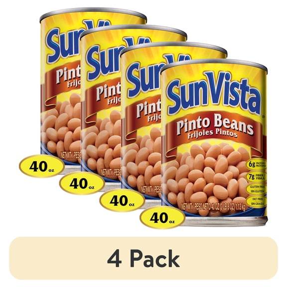 (4 pack) SunVista Pinto Beans 40oz Can