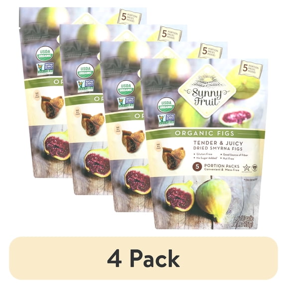 (4 pack) Sunny Fruit Organic Figs