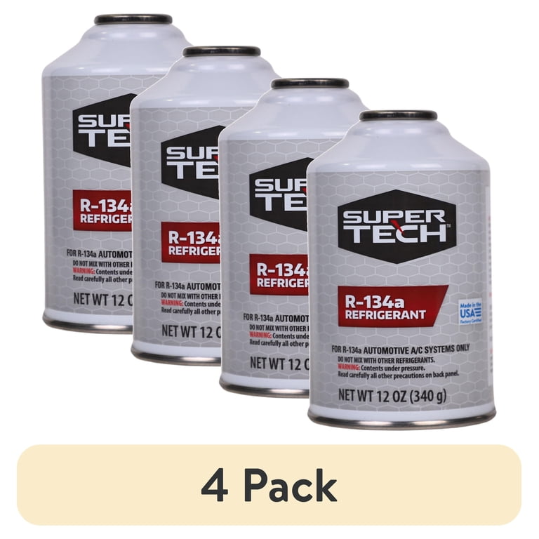 4 pack) Super Tech R-134a Refrigerant, 12 oz. - Walmart.com